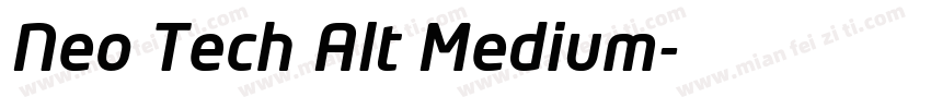 Neo Tech Alt Medium字体转换